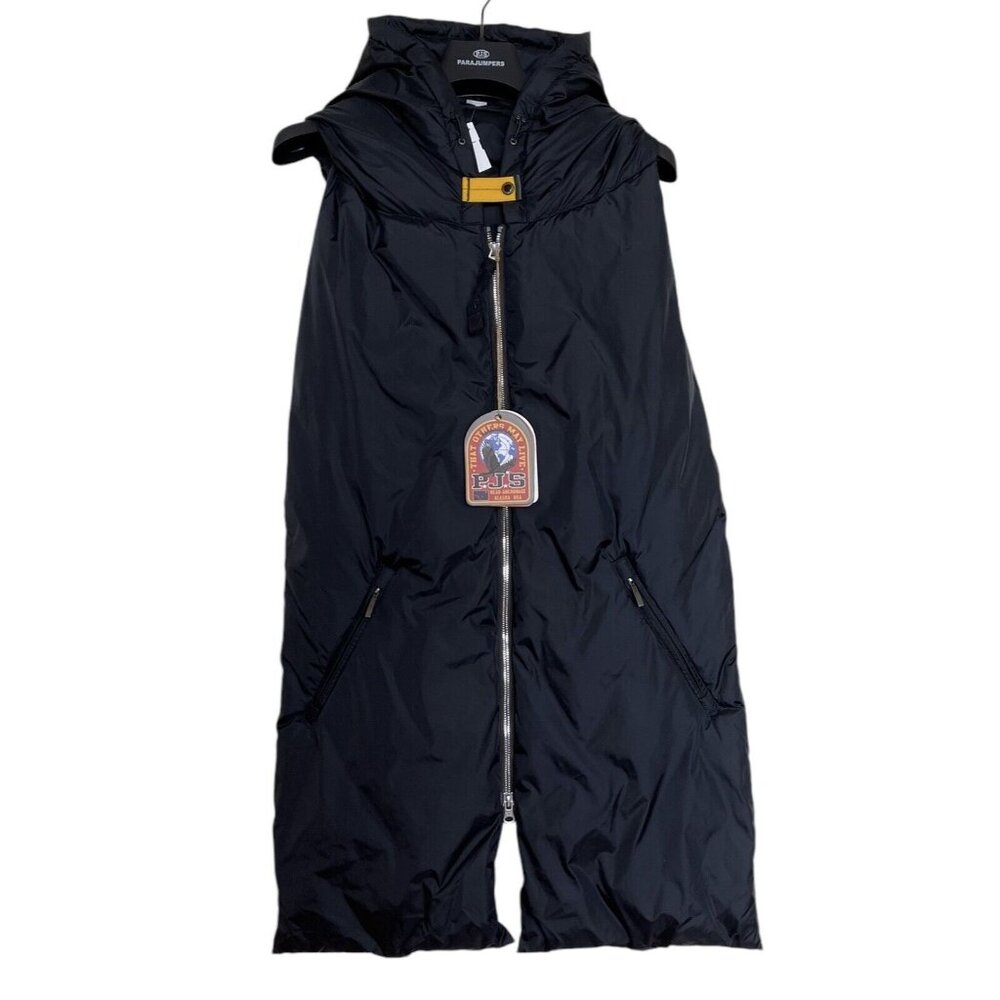 Parajumpers Designer Estelle Down Hooded Scarf Gilet Open‎ Back Vest